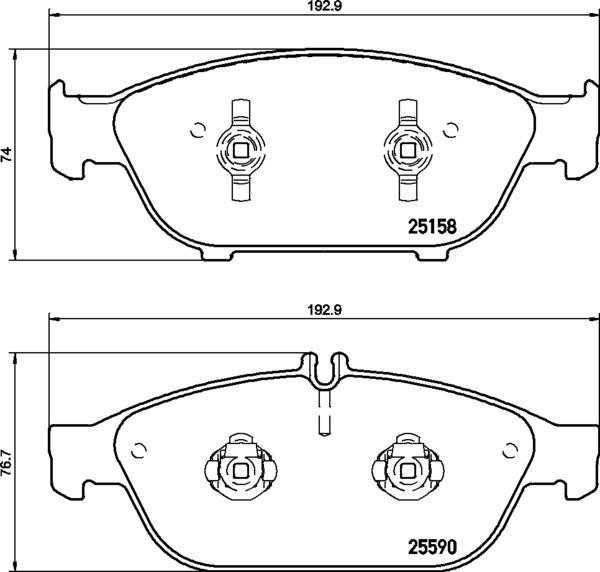 Brembo P50106 Brake Pad Set, disc brake P50106