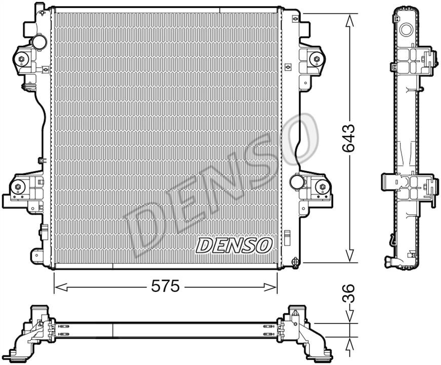 DENSO DRM50140 Radiator, engine cooling DRM50140