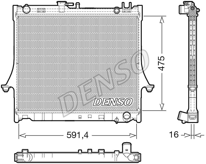 DENSO DRM99016 Radiator, engine cooling DRM99016