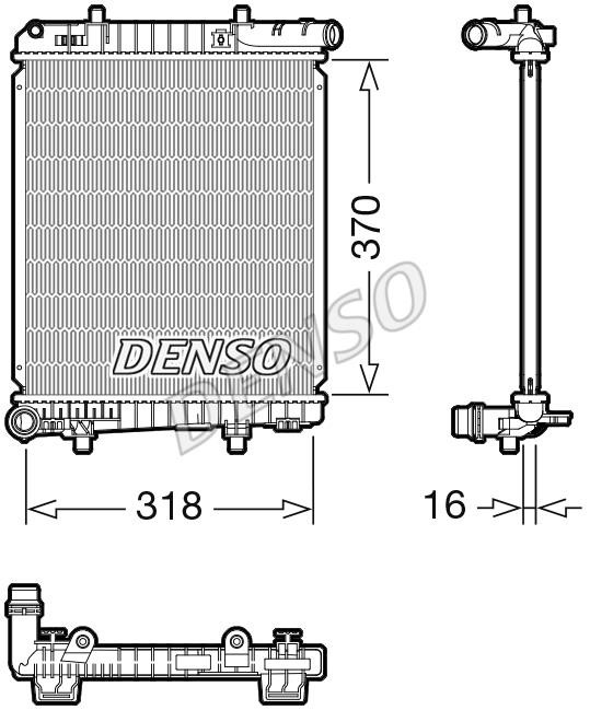 DENSO DRM07062 Radiator, engine cooling DRM07062