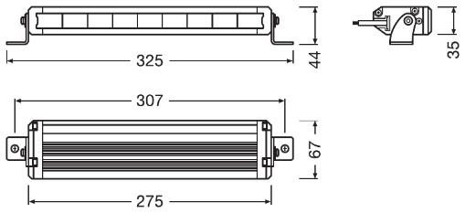 High beam headlight Osram LEDDL115-SP
