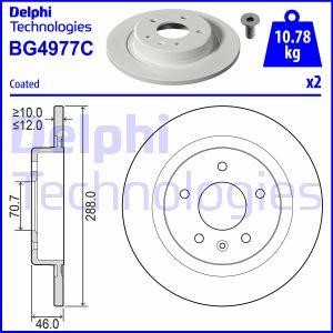 Delphi BG4977C Brake disk BG4977C