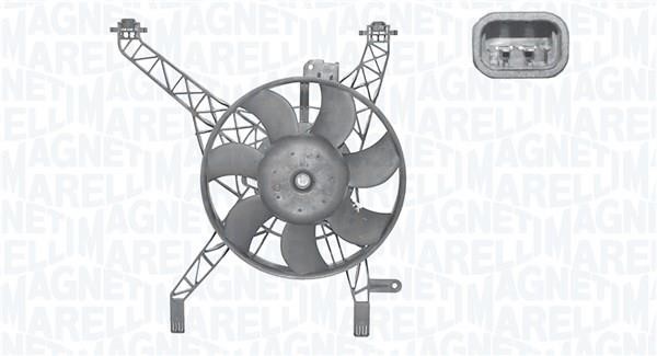 Magneti marelli 069422815010 Hub, engine cooling fan wheel 069422815010