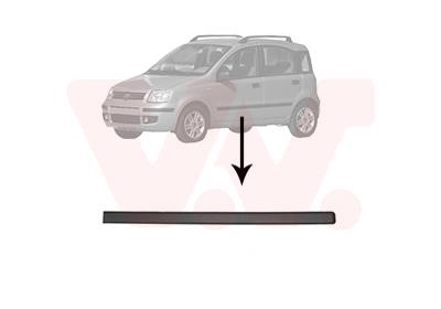 1709423 Van Wezel Trim/Protective Strip, door