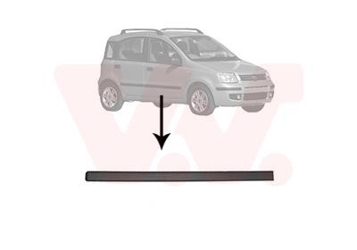 1709424 Van Wezel Trim/Protective Strip, door