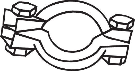 Bosal 254-952 Exhaust clamp 254952 254952 Bosal Exhaust clamp