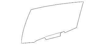 6814052280 Toyota Rear left door glass