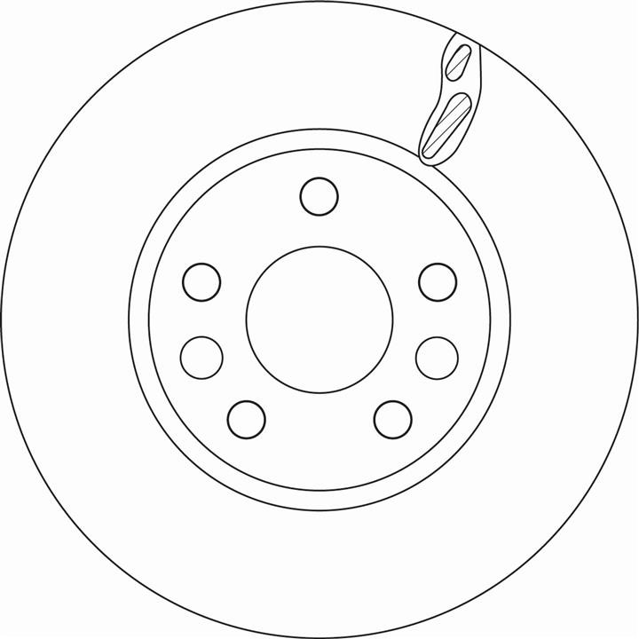 TRW DF6546 Brake disk DF6546 DF6546 TRW Brake disk