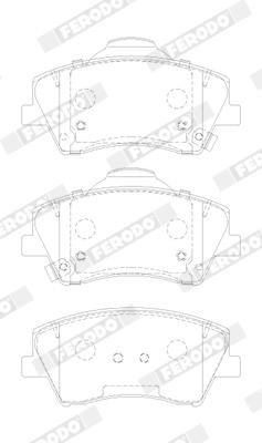 FDB5205 Ferodo Brake pad set
