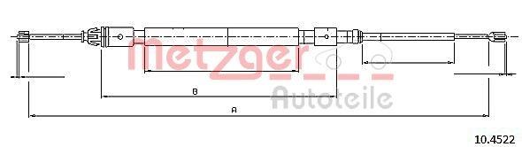 Metzger 1045.22 Front disc brake pads, set 104522