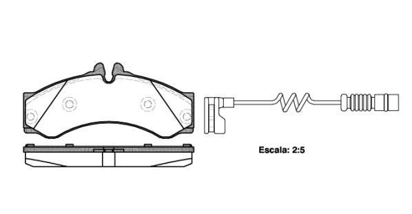 Tashiko BTS2/5419 Front disc brake pads, set BTS25419