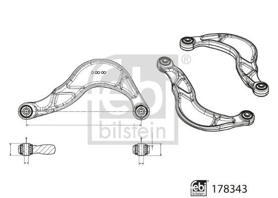 Rod/Strut, wheel suspension febi 178343