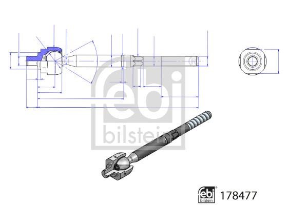 Inner Tie Rod febi 178477