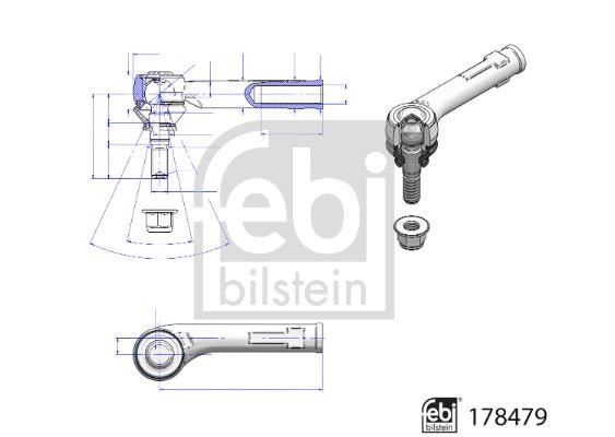 Tie rod end febi 178479