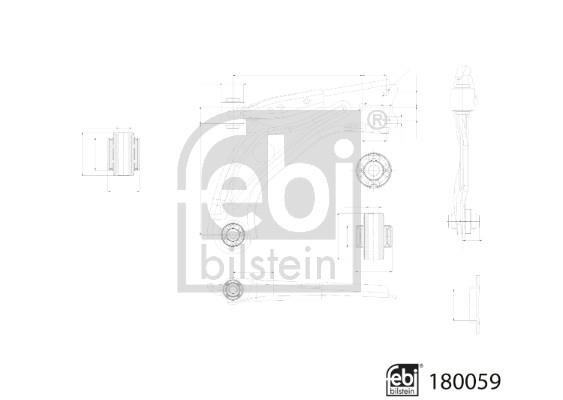 febi 180059 Control Arm/Trailing Arm, wheel suspension 180059