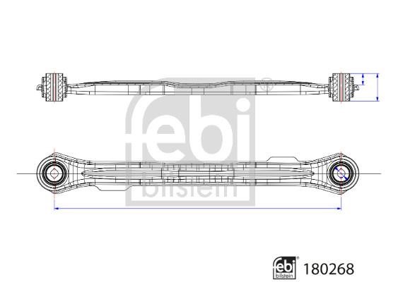 febi 180268 Control/Trailing Arm, wheel suspension 180268 180268 febi Control/Trailing Arm, wheel suspension
