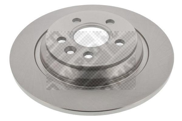 Mapco 25905 Rear brake disc, non-ventilated 25905