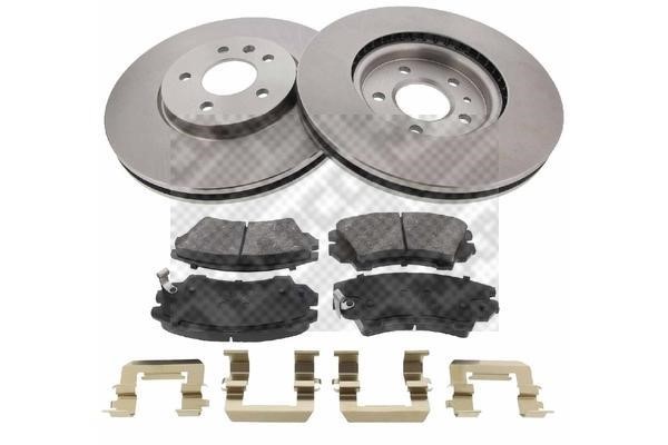 Mapco 47722 Front ventilated brake discs with pads, set 47722