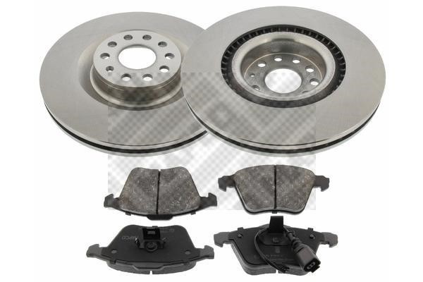 Mapco 47771 Front ventilated brake discs with pads, set 47771