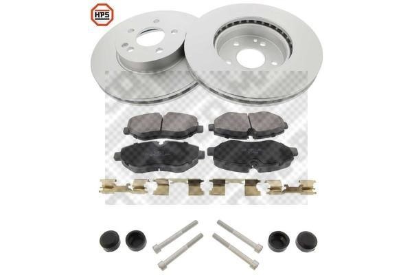 Mapco 47005HPS Front ventilated brake discs with pads, set 47005HPS