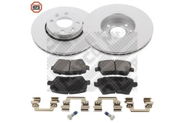 Mapco 47007HPS Front ventilated brake discs with pads, set 47007HPS