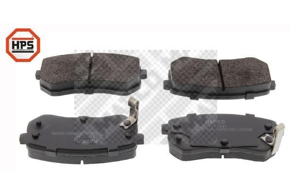 Mapco 6816HPS Front disc brake pads, set 6816HPS