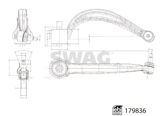 SWAG 33 10 5294 Control Arm/Trailing Arm, wheel suspension 33105294