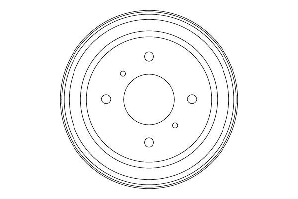 DB4554 TRW Brake drum