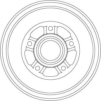 Brake drum Renault Captur: DB4560MR TRW Brake Drum
