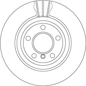 TRW DF6617S Rear vented brake disc DF6617S DF6617S TRW Rear vented brake disc