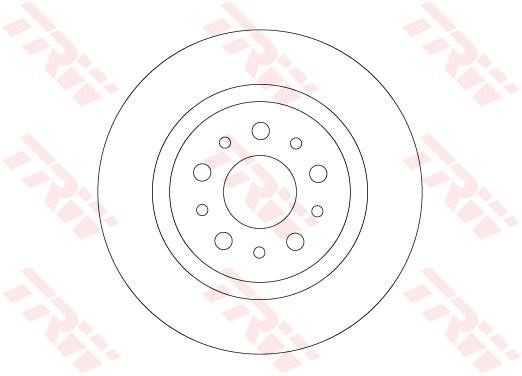 TRW DF6714 Brake disk DF6714 DF6714 TRW Brake disk