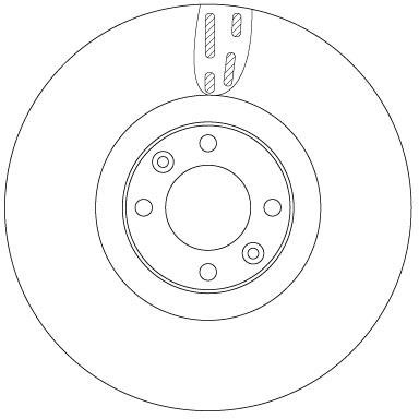 TRW DF6140 Brake disk DF6140 DF6140 TRW Brake disk