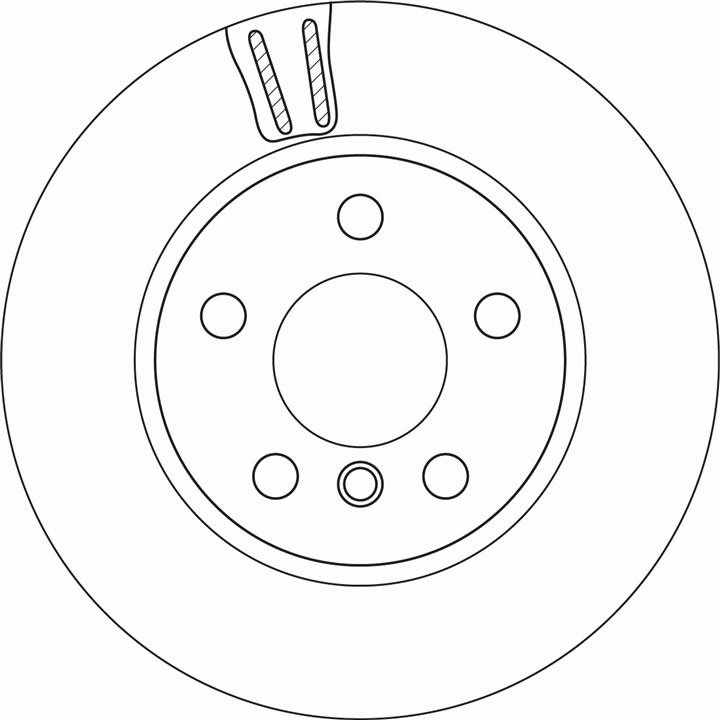 Brake disc BMW i3: DF6715 TRW Brake disk