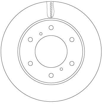 TRW DF6735 Brake disc DF6735 DF6735 TRW Brake disc