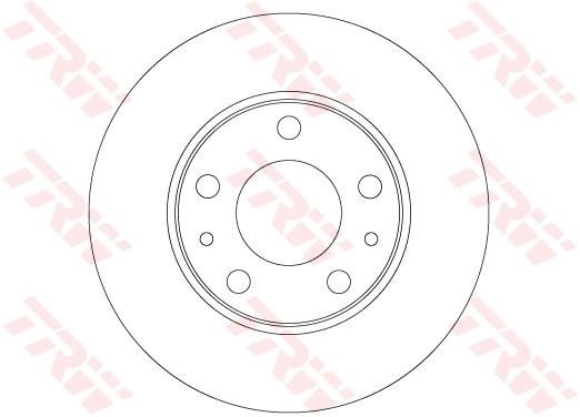 TRW DF6287 Brake disk DF6287 DF6287 TRW Brake disk