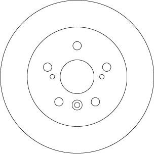 TRW DF 6760 Rear solid brake disc DF6760 DF6760 TRW Rear solid brake disc