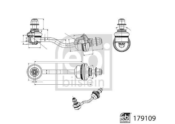 Rear anti roll bar link febi 179109