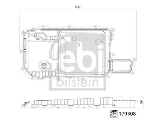 Gearbox filter BMW: 179308 febi Automatic transmission filter