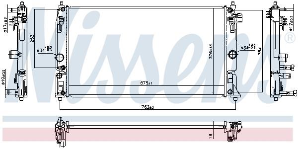 Car radiator Toyota CH-R: 606394 Nissens Engine cooling radiator