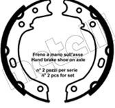 530692 Metelli Brake Shoe Set, parking brake