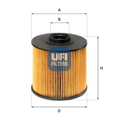 Ufi 26.149.00 Fuel filter 2614900