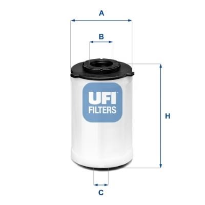 Ufi 26.H2O.03 Fuel filter 26H2O03