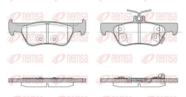 Brake pad kit Honda Jazz: 194402 Remsa Brake pad set