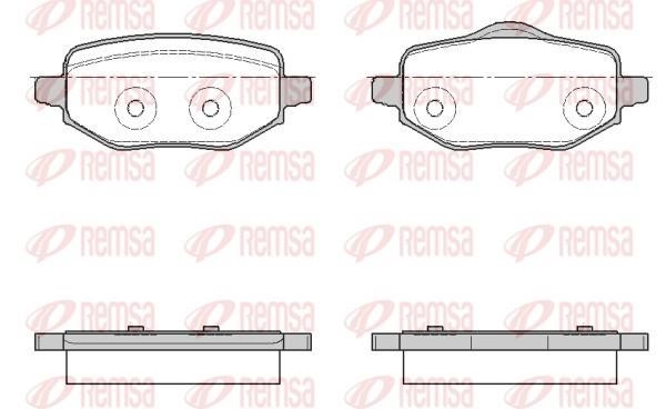 Disc brake pad set Opel Mokka: 195200 Remsa Brake pad set