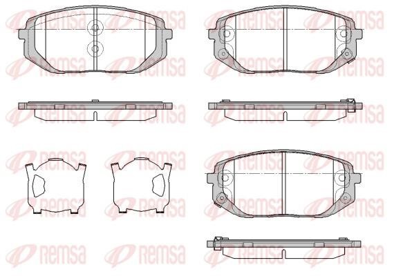 Remsa 1957.02 Brake Pad Set, disc brake 195702