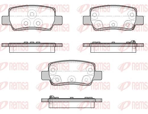 Disc brake pad set KIA Seltos (Kia Seltos): 196802 Remsa Brake pad set