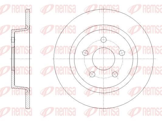 Remsa 62520.00 Brake disc 6252000 6252000 Remsa Brake disc