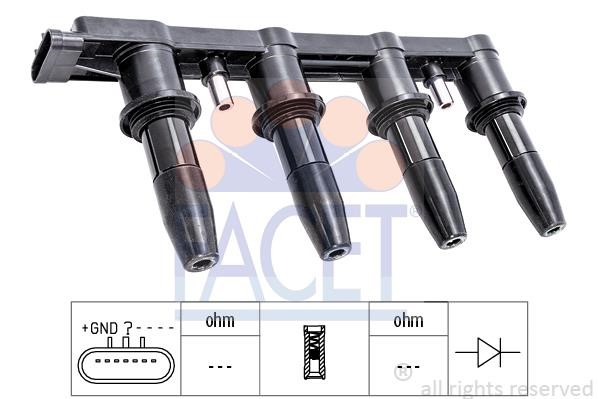 96445 Facet Ignition coil