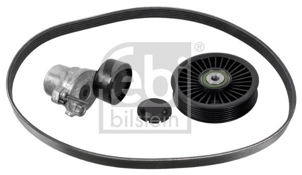 Drive belt kit Mercedes: 178228 febi V-Ribbed Belt Set