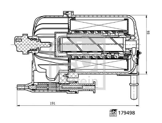 febi 179498 Fuel filter 179498